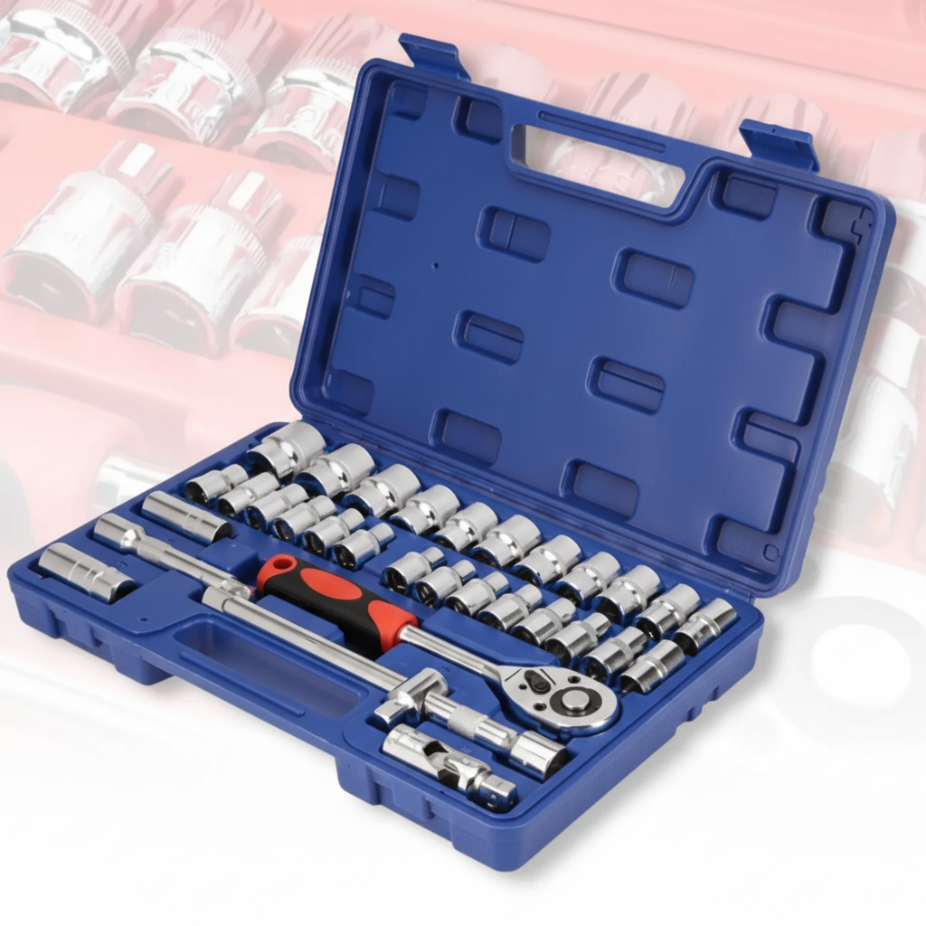 Набір інструментів на 32 предмети в кейсі для дому та авто, фото 1