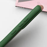 Чохол Silicone Cover Lakshmi (AA) для Google Pixel 9 | Мікрофібра Зелений / Dark green, фото 2