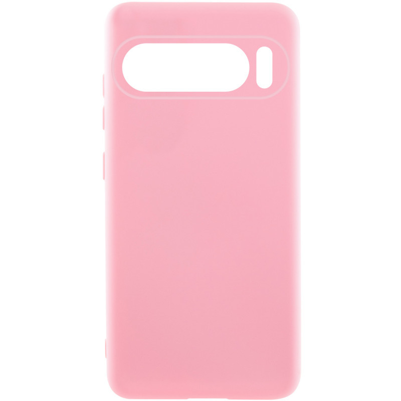Чохол Silicone Cover Lakshmi (AA) для Google Pixel 9 | Мікрофібра Рожевий / Pink, фото 1