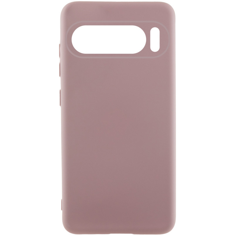 Чохол Silicone Cover Lakshmi (AA) для Google Pixel 9 | Мікрофібра Рожевий / Pink Sand, фото 1