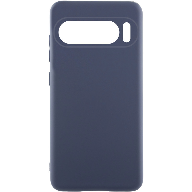 Чохол Silicone Cover Lakshmi (AA) для Google Pixel 9 | Мікрофібра Синій / Midnight Blue, фото 1