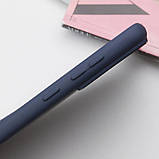 Чохол Silicone Cover Lakshmi (AA) для Google Pixel 9 | Мікрофібра Синій / Midnight Blue, фото 2