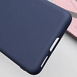 Чохол Silicone Cover Lakshmi (AA) для Google Pixel 9 | Мікрофібра Синій / Midnight Blue, фото 3