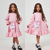 Нарядне плаття на дівчинку 98-122см Замш 003649