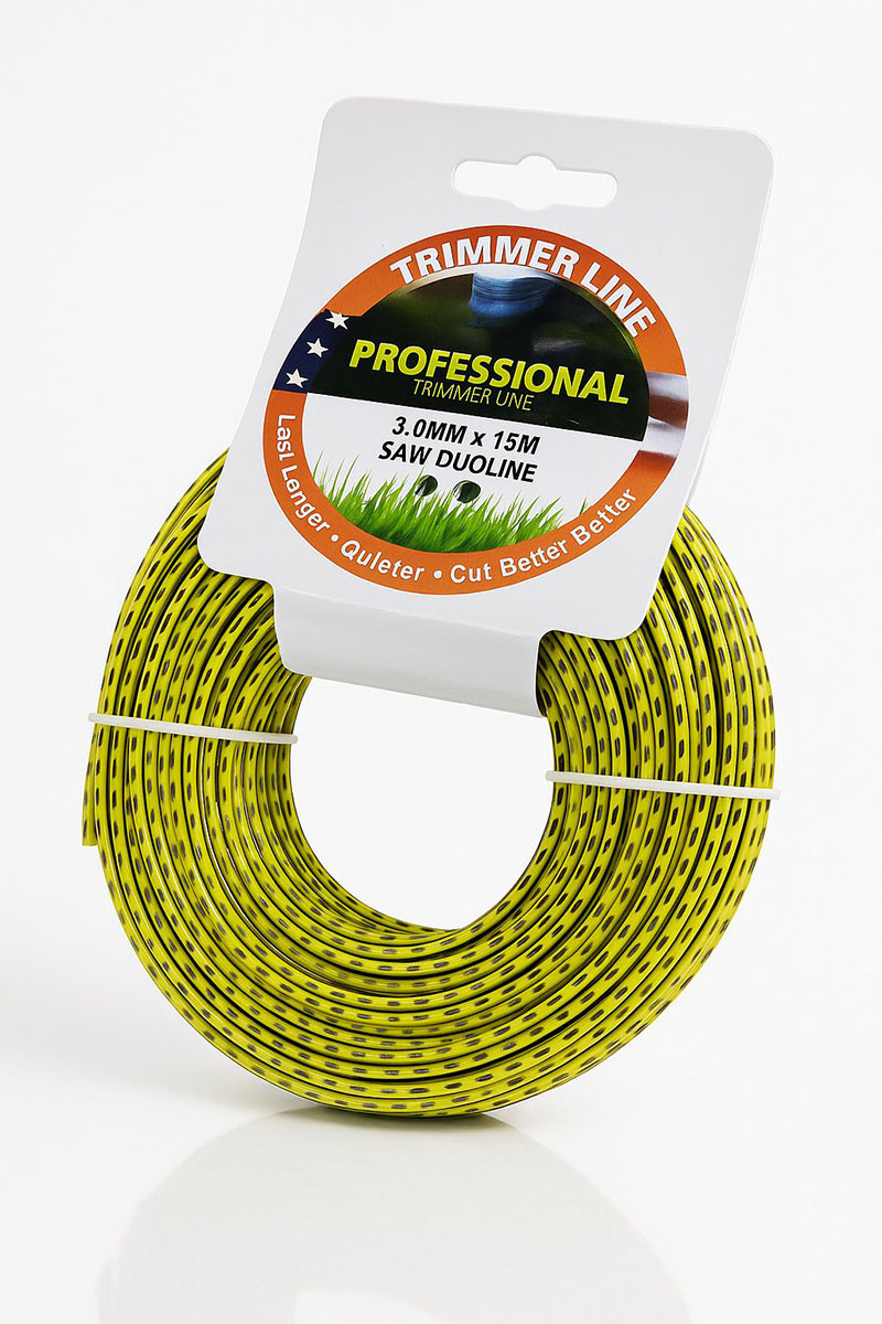 Ліска для тримера «Крокодил» 3 мм × 15 м | зазубрена посилена косильна струна, фото 1
