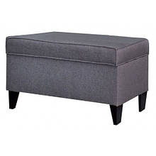 М'який пуф з нішею Лук Модерн Сірий