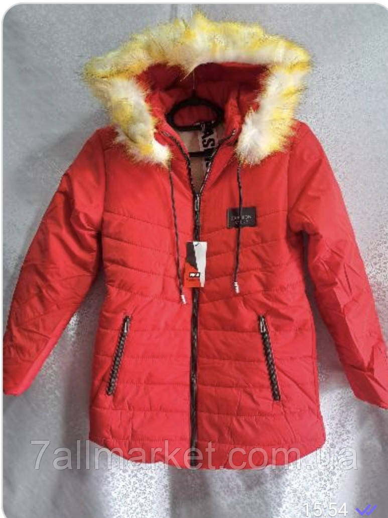 Куртка юніор зимова на хутрі на дівчинку р-ри 40-48 (6 л) "ZERO" купити недорого від прямого постачальника
