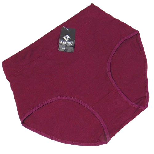 Високі трусики стягувальні бавовна XL бордові Anttifu 612, фото 1