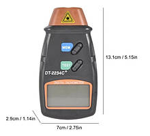 Тахометр безконтактний цифровий лазерний DT2234 C+