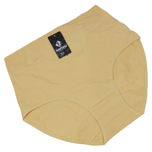 Високі трусики стягувальні бавовна XL бежеві Anttifu 612, фото 1