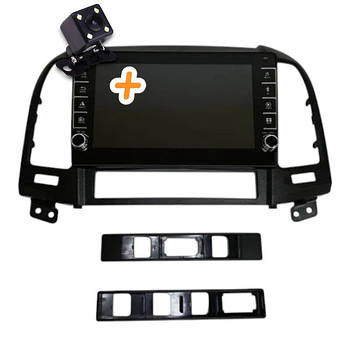Магнітола для Hyundai Santa Fe 2006-2012 Android 2/32 ГБ з кнопками | CarPlay, Bluetooth, камера
