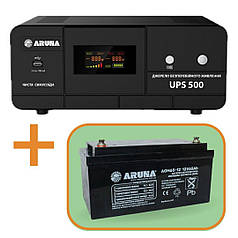 Комплект: ДБЖ UPS 500 "ARUNA" + Аккумулятор AGM65-12