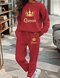 Теплий жіночий костюм з принтом " Queen", фото 4