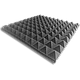 Акустичні панелі швидкого монтажу Quick Installation Pyramid самоклеючі, графіт 50х50см товщина 50мм, фото 7