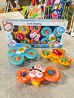 Гра 1152 брязкальце, спінер, 3 шт., на присоску, у коробці., фото 7