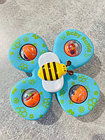 Гра 1152 брязкальце, спінер, 3 шт., на присоску, у коробці., фото 10