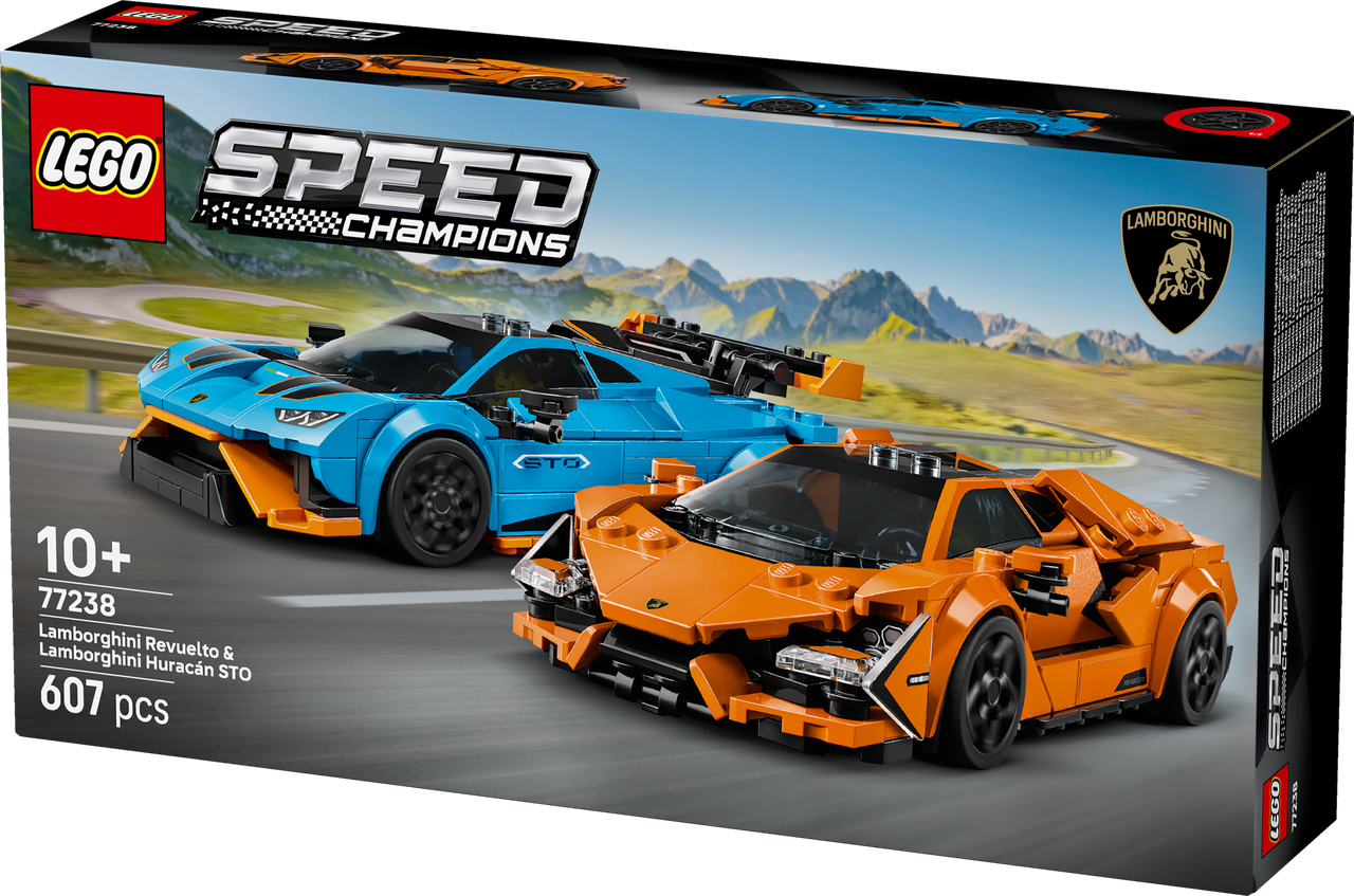 Конструктор LEGO Speed Champions Lamborghini Revuelto і Lamborghini Huracán STO 77238, фото 1