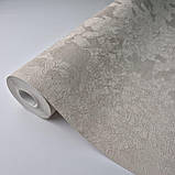 Шпалери вінілові 1.06 × 10.05 м Sintra 158-14, бежеві з класичним візерунком для залу, спальні, вітальні, фото 3