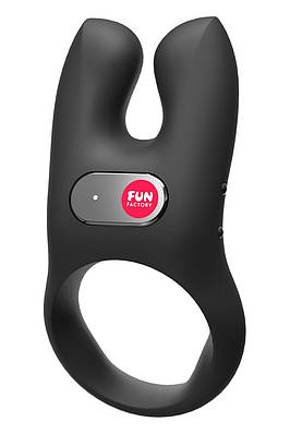 Ерекційне віброкільце Fun Factory Nos чорне, 8 см