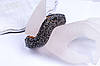 Розкішний жіночий браслет із чорним камінням, фото 2