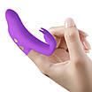 Вібратор-насадка на палець PRETTY LOVE Yenna фіолетовий, 9.5 х 2 см, фото 3