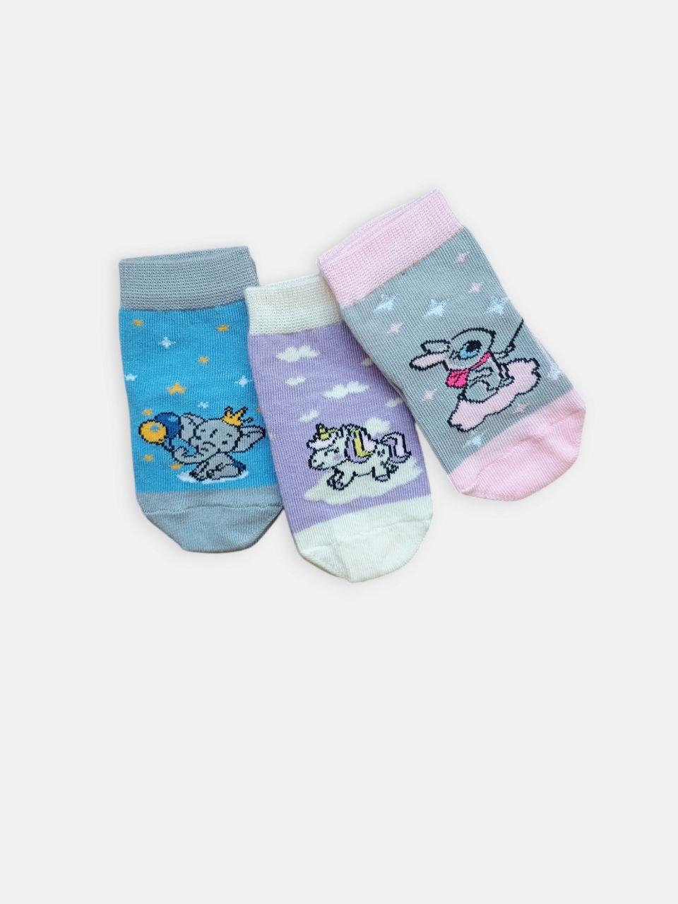 Шкарпетки для новонароджених та малюків від 0 до року 10-12 з Тваринами ТМ TwinSocks
