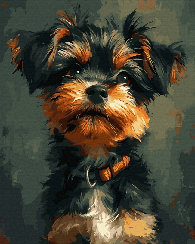 Картини за номерами Йоркширський тер'єр (NIK-N801) 40 х 50 см, фото 1