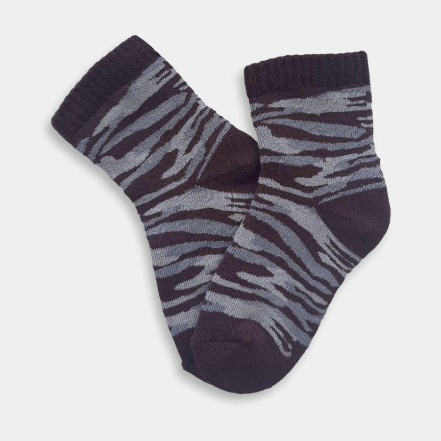 Махрові дитячі шкарпетки на зиму камуфляж для хлопчиків і дівчаток. 14-16, 18-20, 22-24 ТМ TwinSocks Коричневий, 18-20 (28-32)