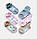 Шкарпетки короткі дитячі сліди Twinsocks нар. 14-16 Бежеві, рожеві, сірі ТМ TwinSocks, фото 3