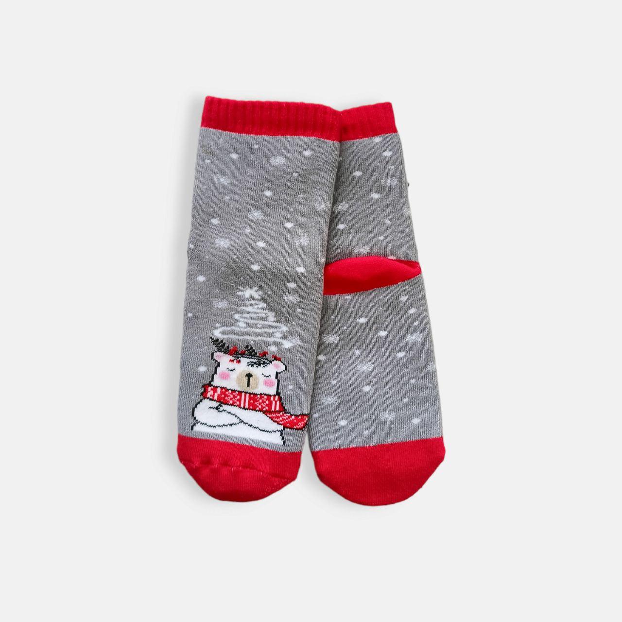 Махрові шкарпетки дитячі | теплі шкарпетки для дітей з ведмедем 14-16, 18-20, 22-24 ТМ TwinSocks