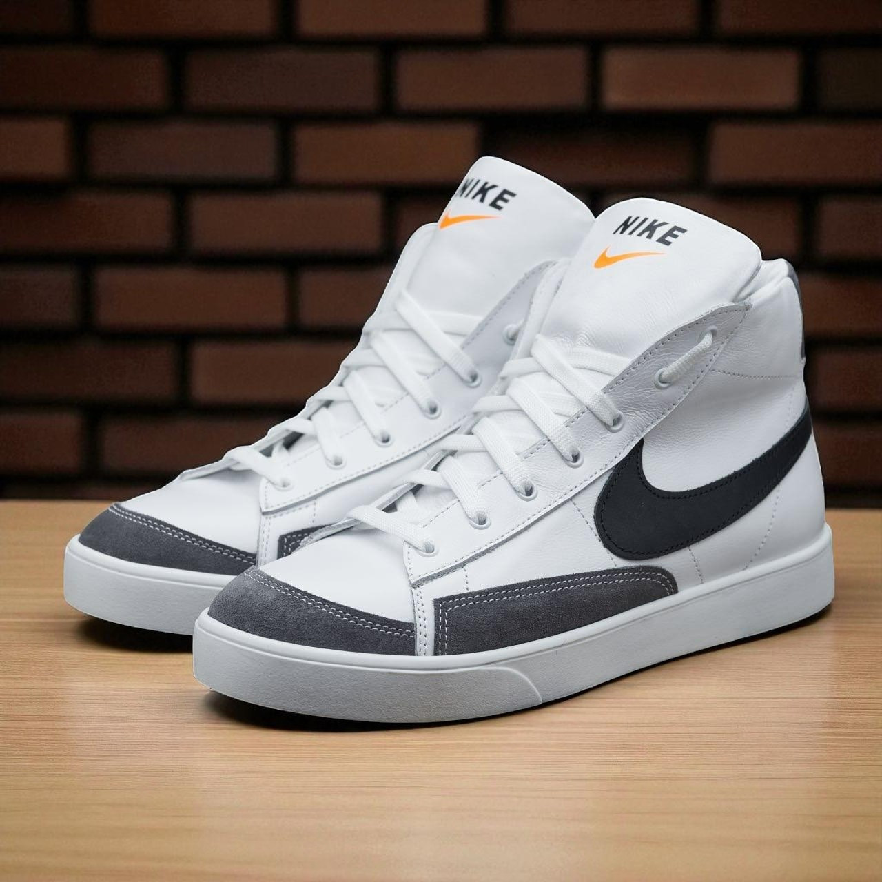 Зимові чоловічі шкіряні черевики, кросівки білі утеплені з натуральної шкіри на хутрі на зиму для чоловіків, розмір 40-45, фото 1