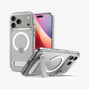 Чохол Spigen Ultra Hybrid S MagFit для iPhone 17 Pro, (2025), ACS09946, Clear White