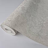 Шпалери вінілові 1.06 × 10.05 м Sintra 158-17, бежеві з рельєфним візерунком для вітальні, спальні, кабінету, фото 6