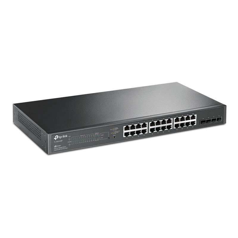 Комутатор TP-Link SG2428P, 28 портів, PoE до 250 Вт, L2+, активне охолодження, фото 1