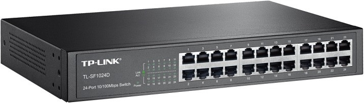 Комутатор TP-Link TL-SF1024D, 24 порти, настільний та стійковий форм-фактор, фото 1