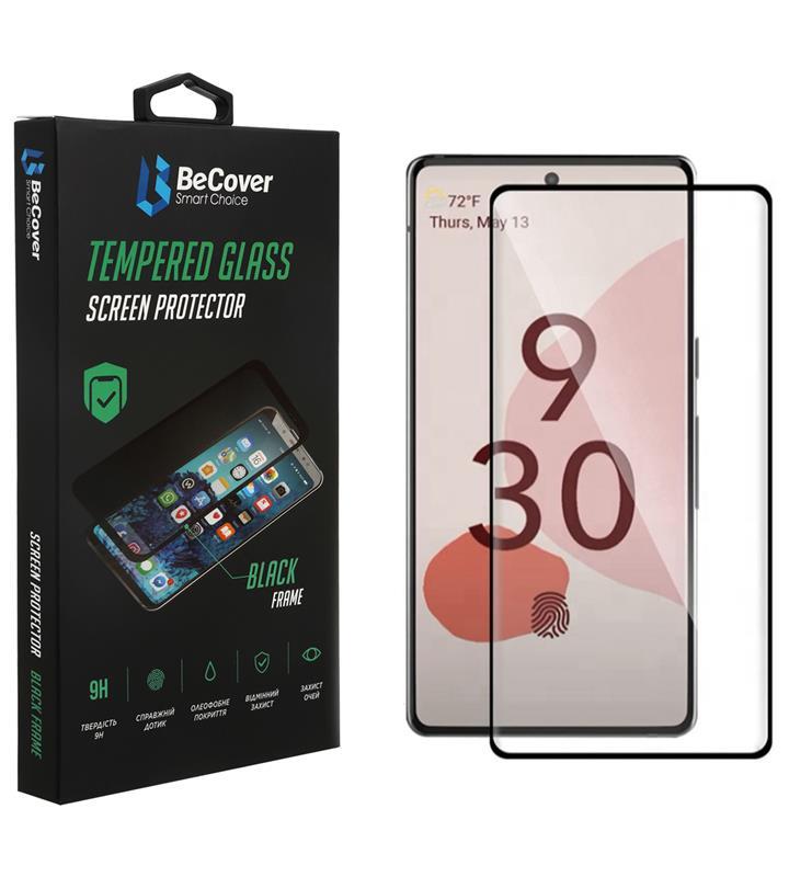 Захисне скло BeCover для Google Pixel 6 Black (707138), з рамкою, сумісне з Google Pixel 6, фото 1