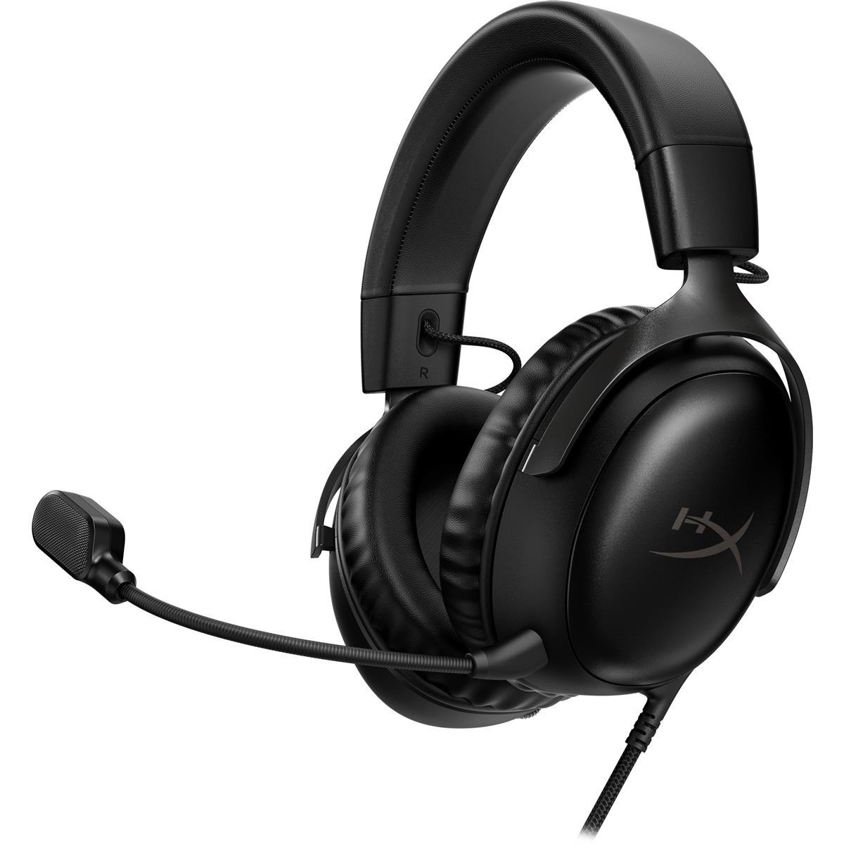 Гарнітура HyperX Cloud III Black (727A8AA), 53-мм драйвери, 10-мм мікрофон, сумісна з ПК та консолями, фото 1