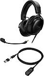 Гарнітура HyperX Cloud III Black (727A8AA), 53-мм драйвери, 10-мм мікрофон, сумісна з ПК та консолями, фото 9