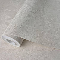 Шпалери вінілові 1.06 × 10.05 м Sintra 158-13, світло-бежеві з рельєфним візерунком для вітальні, спальні, кабінету