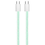 Кабель ColorWay USB Type-C + USB Type-C (M/M), 3.0 А, 1 м, зелений (CW-CBPDCC061-G), тканинне обплетення, фото 7