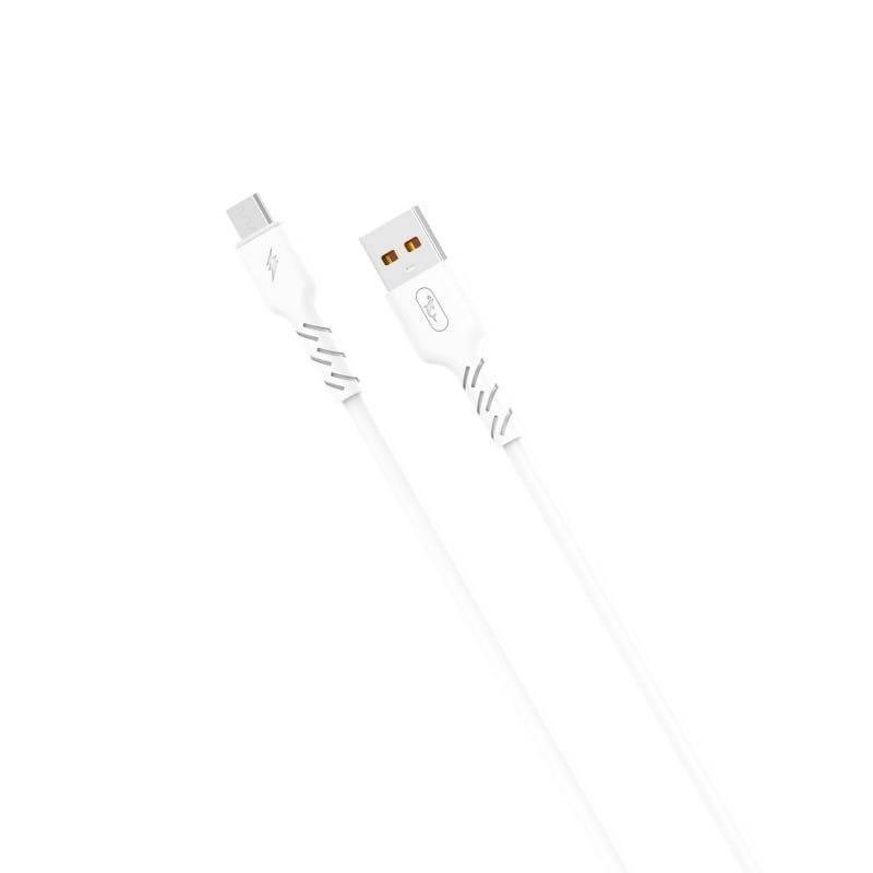 Кабель SkyDolphin S07T TPE Високоеластичний Лінія USB - USB Type-C (M/M), 1 м, Білий (SDUSB-000595), USB 2.0, фото 1