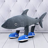 💙М'яка іграшка Акула Тралалеро Тралала довга подушка-обіймашка антистрес 42 см, фото 3