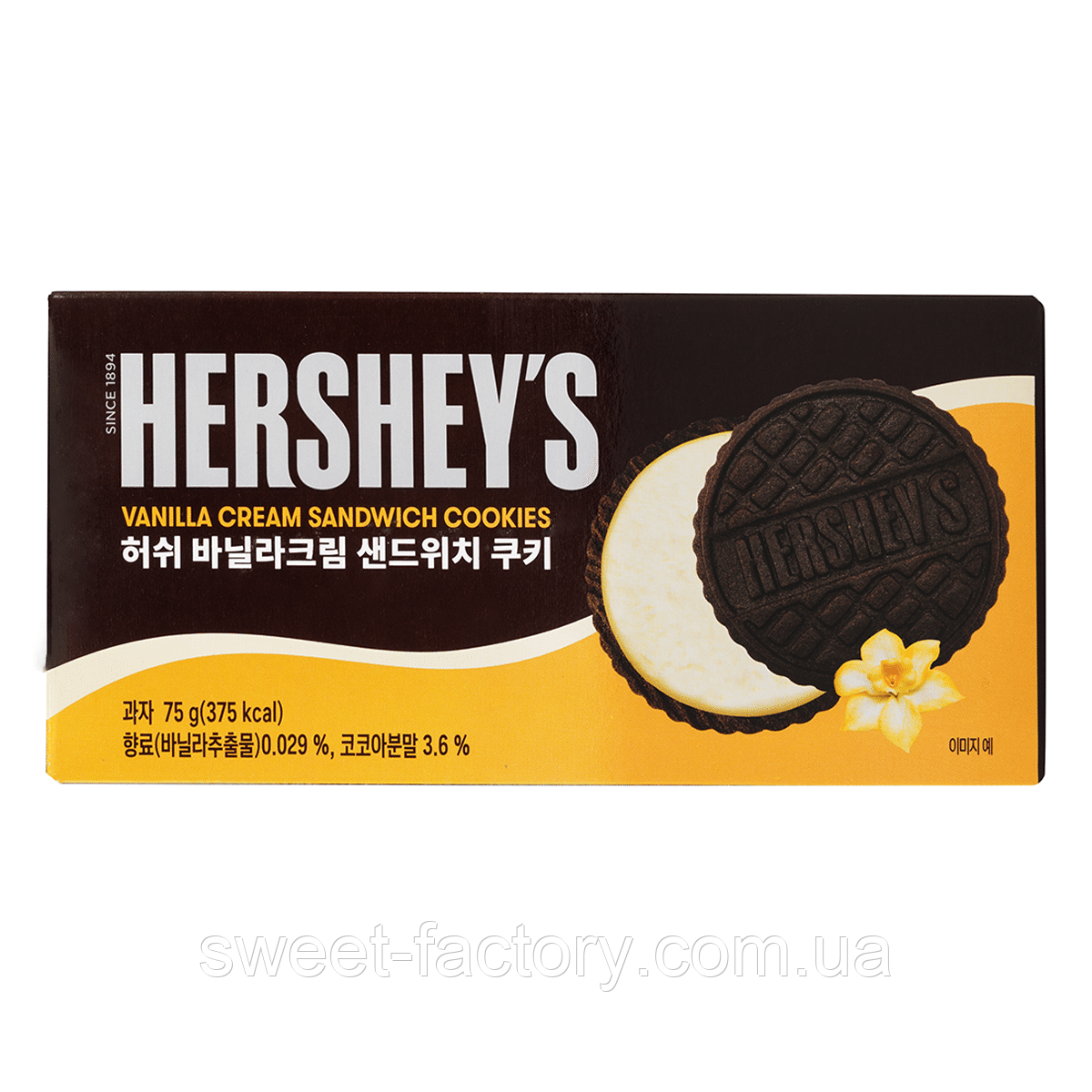 Печиво Hershey's Sandwich Cookies Vanilla Cream 75g, фото 1