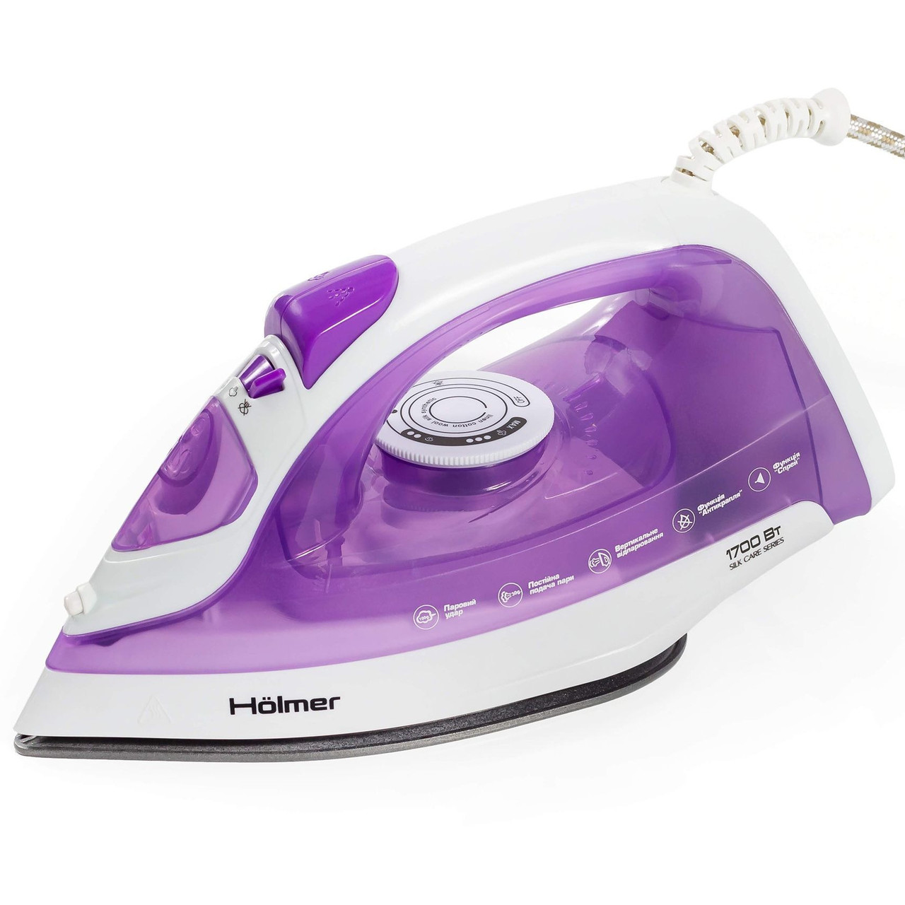 Праска Holmer HIT-2020, потужність 1700 Вт, паровий удар 100 г/хв, постійна подача пару 30 г/хв, фото 1