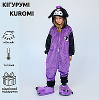 Кигуруми для девочки кролик Куроми фиолетовый пижама-костюм Kigurumi Kuromi детская