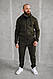Класичний зимовий спортивний костюм чоловічий на флісі чорний батал, фото 5