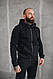 Класичний зимовий спортивний костюм чоловічий на флісі чорний батал, фото 3