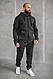 Чоловічий зимовий спортивний костюм на флісі однотонний хакі батал, фото 5