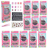 Дитячий набір для манікюру з накладними ногтями та аксесуарами 10×15 см, в асортименті - PL-525-011