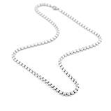 Ланцюжок із нержавіючої сталі плетіння бельцер 4 мм 60 см, колір срібло, фото 7